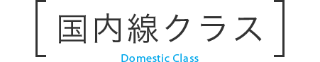 国内線クラス Domestic Class
