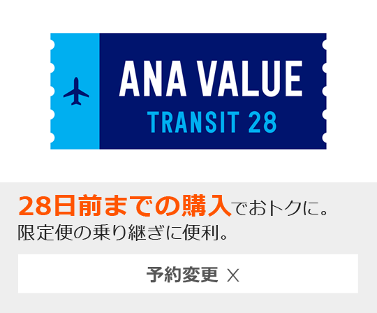 ANA VALUE TRANSIT 28