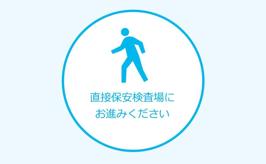 保安検査場へ進むイメージ