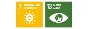 Contributions to SDGs 7: AFFORDABLE AND CLEAN ENERGY 13:CLIMATE ACTION