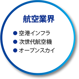 航空業界（空港インフラ 次世代航空機 オープンスカイ）