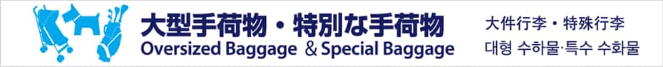 大型手荷物・特別な手荷物