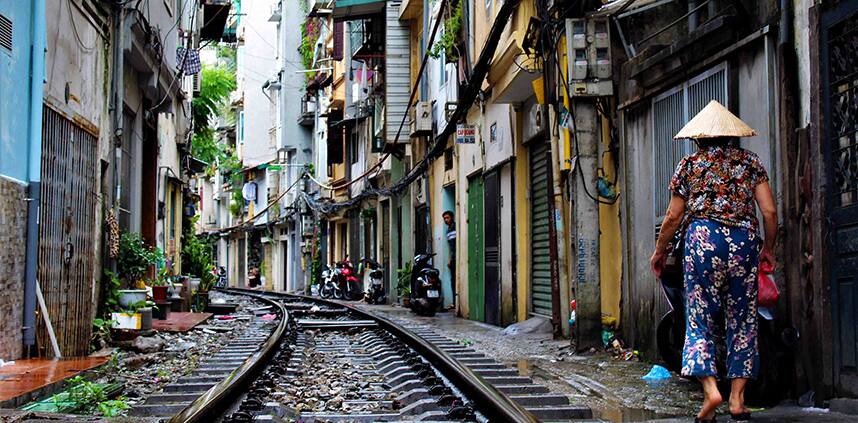 a landscape of Hanoi
