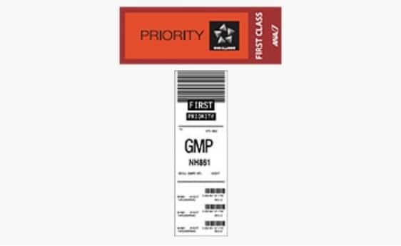 ファーストクラス優先手荷物タグイメージ